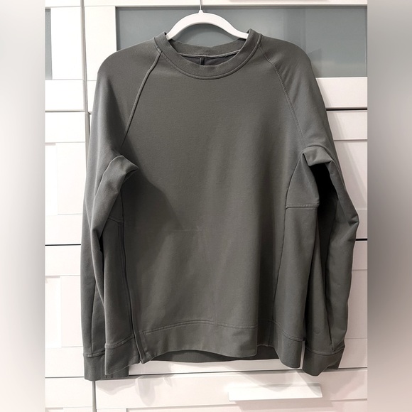 Lululemon Men’s City Sweat Crew - Grey Sage - Picture 4 of 8